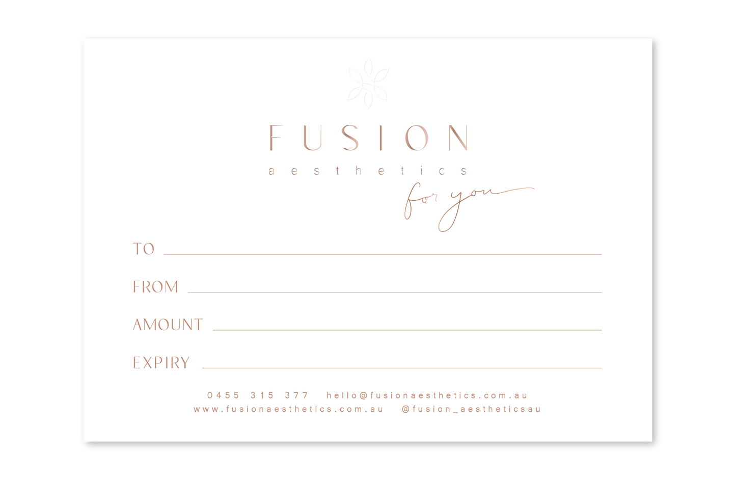 Fusion Aesthetics Gift Voucher