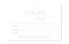 Load image into Gallery viewer, Fusion Aesthetics Gift Voucher